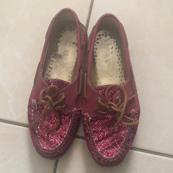 Pink Glitter Sperrys - Picture 2 of 6